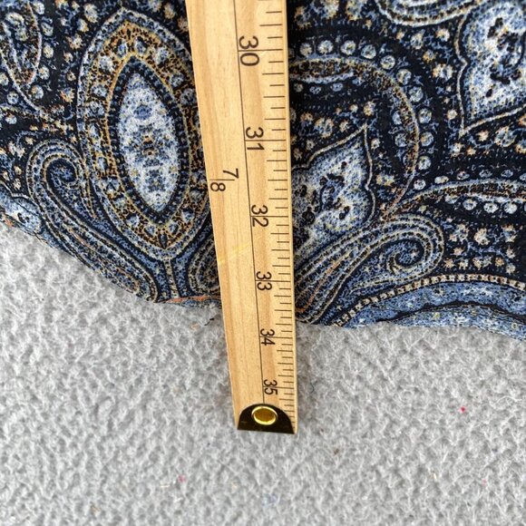 J Jill Top Womens Small Gray Multi Paisley Long Sleeve Tunic Button Up Collared - Picture 10 of 11